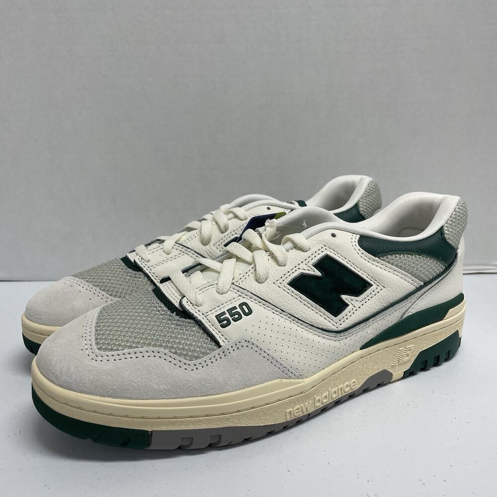 New Balance 550 Sea Salt Pack - Marsh Green BB550CPE Size 11 White Low Top Shoe